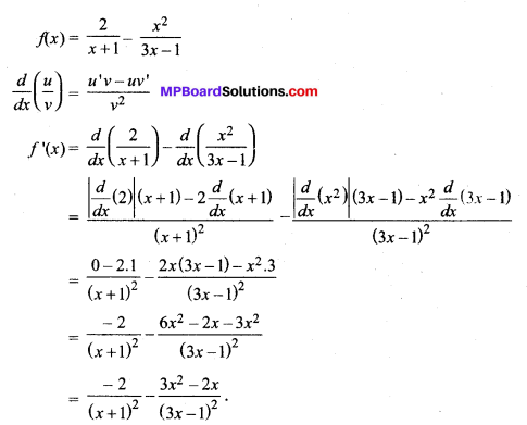MP Board Class 11th Maths Solutions Chapter 13 सीमा और अवकलज Ex 13.2 img-13