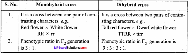 MP Board Class 12th Biology Important Questions Chapter 5 Principles of Inheritance and Variation 5