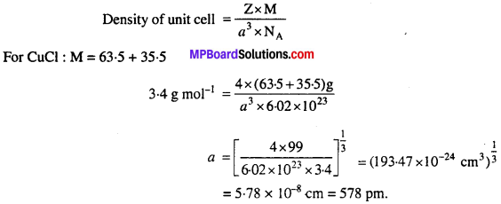 MP Board Class 12th Chemistry Solutions Chapter 1 The Solid State - 37