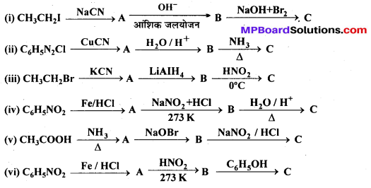 MP Board Class 12th Chemistry Solutions Chapter 13 ऐमीन - 36