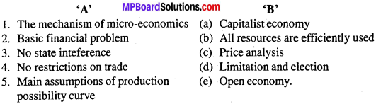 MP Board Class 12th Economics Important Questions Unit 1 Introduction-1