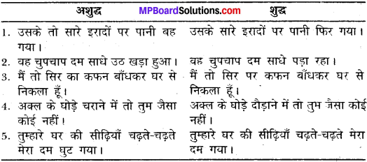 MP Board Class 12th General Hindi व्याकरण वाक्य अशुद्धि संशोधन img-13