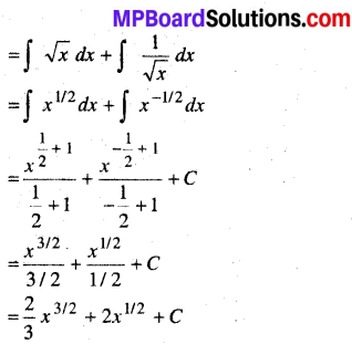 MP Board Class 12th Maths Book Solutions Chapter 7 समाकलन Ex 7.1 img 30