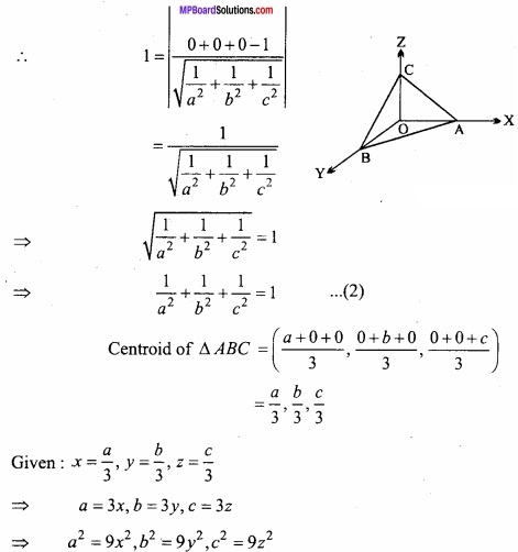 MP Board Class 12th Maths Important Questions Chapter 11 Three Dimensional Geometry IMG 40