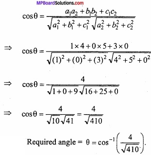MP Board Class 12th Maths Important Questions Chapter 11 Three Dimensional Geometry IMG 8