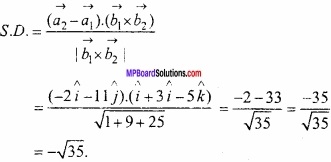 MP Board Class 12th Maths Important Questions Chapter 11 त्रि-विमीय ज्यामिति img 37