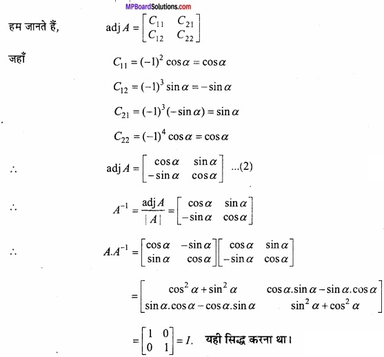 MP Board Class 12th Maths Important Questions Chapter 3 आव्यूह img 15