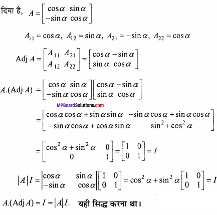 MP Board Class 12th Maths Important Questions Chapter 3 आव्यूह img 17