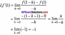 MP Board Class 12th Maths Important Questions Chapter 5A सांतत्य तथा अवकलनीयता img 29