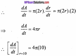 MP Board Class 12th Maths Important Questions Chapter 6 Application of Derivatives img 2