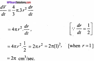 MP Board Class 12th Maths Important Questions Chapter 6 Application of Derivatives img 3