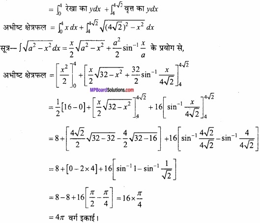 MP Board Class 12th Maths Important Questions Chapter 8 समाकलनों के अनुप्रयोग img 27a