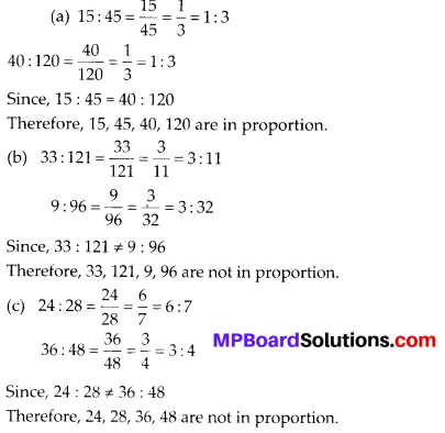 MP Board Class 6th Maths Solutions Chapter 12 Ratio and Proportion Ex 12.2 1