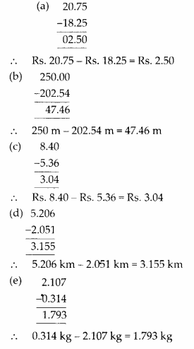 MP Board Class 6th Maths Solutions Chapter 8 Decimals Ex 8.6 1