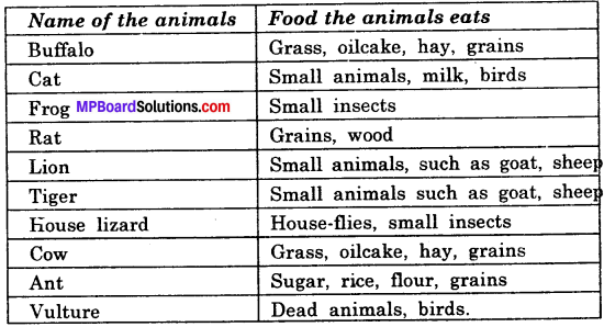 Mp Board Class 6 Science Solution English Medium Food: Where Does it Come From?