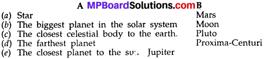 MP Board Class 6th Social Science Solutions Chapter 5 The Solar System and Our Earth 4a