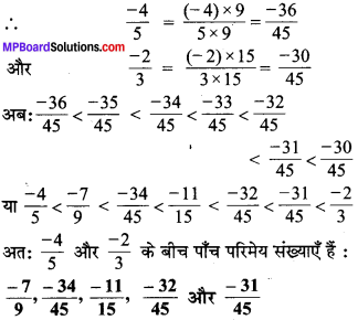 MP Board Class 7th Maths Solutions Chapter 9 परिमेय संख्याएँ Ex 9.1 image 5