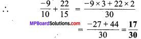 MP Board Class 7th Maths Solutions Chapter 9 परिमेय संख्याएँ Ex 9.2 image 1