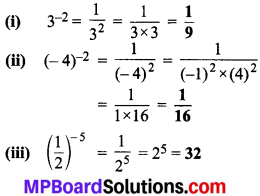 MP Board Class 8th Maths Solutions Chapter 12 घातांक और घात Ex 12.1 img-1