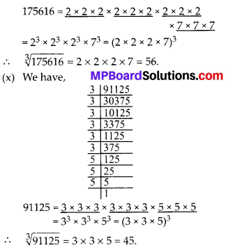 MP Board Class 8th Maths Solutions Chapter 7 Cube and Cube Roots Ex 7.2 8