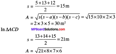 MP Board Class 9th Maths Solutions Chapter 12 Heron’s Formula Ex 12.1 img-11