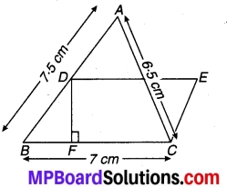 MP Board Class 9th Maths Solutions Chapter 12 हीरोन का सूत्र Additional Questions 3