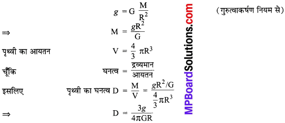 MP Board Class 9th Science Solutions Chapter 10 गुरुत्वाकर्षण image 18