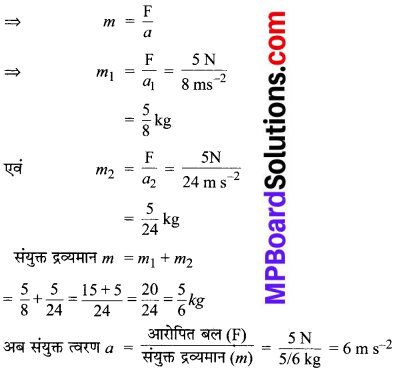 MP Board Class 9th Science Solutions Chapter 9 बल तथा गति के नियम image 11