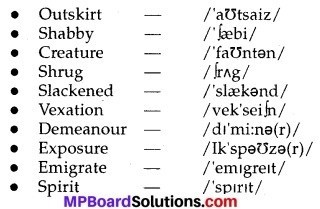 Mp Board Class 10th English Chapter 6