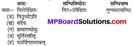 Chapter 3 Sanskrit Class 10 Mp Board