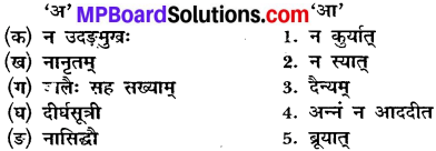 MP Board Class 10th Sanskrit Solutions Chapter 8 सद्वृत्तम् img 1