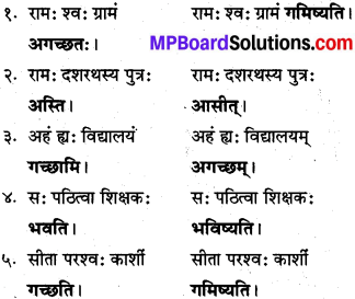शुद्ध अशुद्ध वाक्य Pdf Sanskrit MP Board Class 10