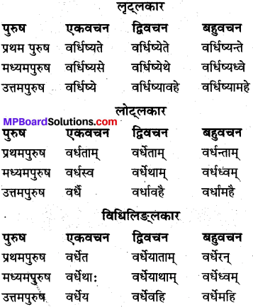 MP Board Class 10th Sanskrit व्याकरण धातु रूप-प्रकरण img 15