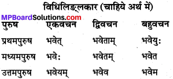 MP Board Class 10th Sanskrit व्याकरण धातु रूप-प्रकरण img 2