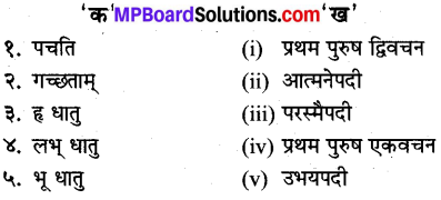 MP Board Class 10th Sanskrit व्याकरण धातु रूप-प्रकरण img 34t