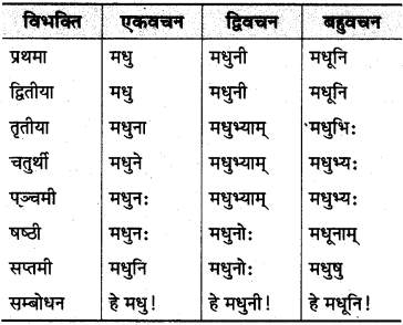 MP Board Class 10th Sanskrit व्याकरण शब्द रूप-प्रकरण img 14