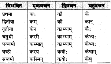 MP Board Class 10th Sanskrit व्याकरण शब्द रूप-प्रकरण img 25