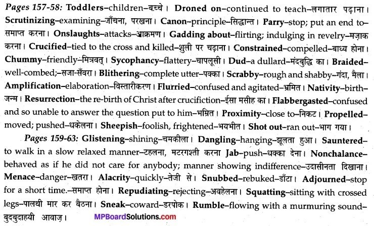 MP Board Class 12th English A Voyage Solutions Chapter 20 Swami and Friends img 1
