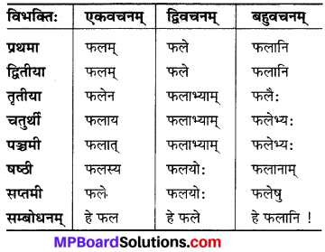 MP Board Class 6th Sanskrit व्याकरण-खण्डः 8