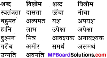 MP Board Class 7th Hindi Sugam Bharti विविध प्रश्नावली 1 1