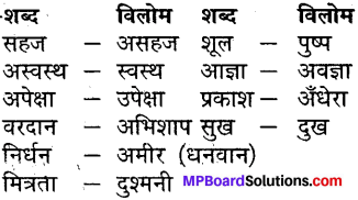 MP Board Class 7th Hindi Sugam Bharti विविध प्रश्नावली 3 2