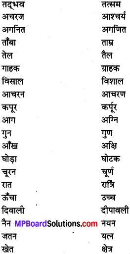 MP Board Class 7th Special Hindi व्याकरण 1