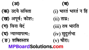 Class 8 Sanskrit Chapter 11 Translation In Hindi MP Board