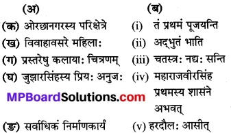 Mp Board Class 8 Sanskrit Solution Chapter 5
