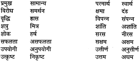 MP Board Class 9th General Hindi व्याकरण विलोम या विपरीतार्थी शब्द img 2