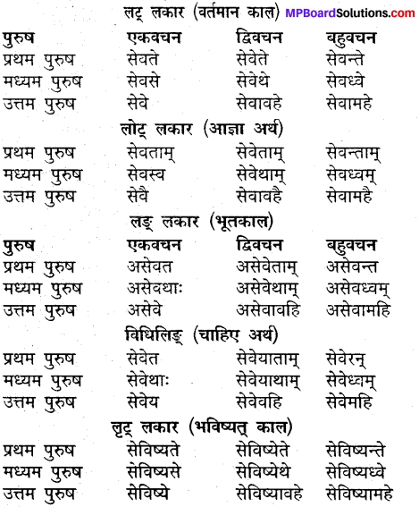MP Board Class 9th Sanskrit व्याकरण धातु और क्रिया img-23