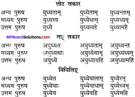 MP Board Class 9th Sanskrit व्याकरण धातु और क्रिया img-28