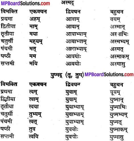 MP Board Class 9th Sanskrit व्याकरण शब्द रूप img-25