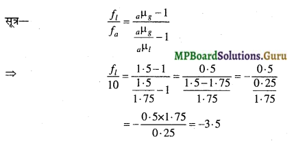 MP Board Class 12th Physics Important Questions Chapter 9(C) गोलीया पृष्ट से अपवर्तन 26
