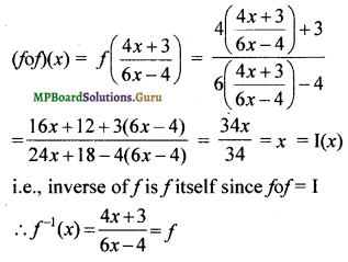 MP Board Class 12th Maths Solutions Chapter 1 Relations and Functions Ex 1.3 2